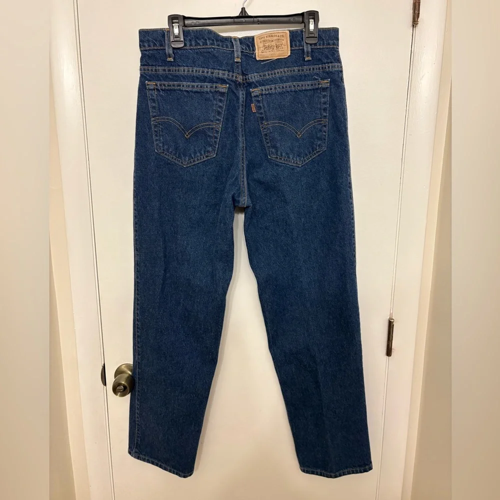 Vtg 90s Levis 540 Orange Tab Jeans Mens 34x29 Relaxed Tapered Blue Denim USA